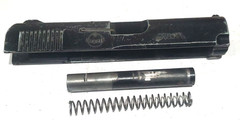 Lorcin L380 .380ACP Parts: Slide w_ Extractor, Recoil Spring & Barrel. Black.