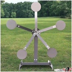 Metal 8″ inch Portable Reactive Steel Shooting Target, No Welding