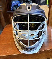 Cascade XRS Pro Lacrosse Helmet- OSFM Matte Blue, White, And Grey. Used 6 Times