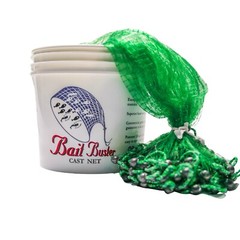 Bait Buster Cast Net – 3/8″ Sq. Bait Mesh (1.5lb/ft)