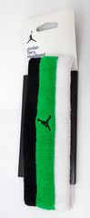 Nike Jordan Headband Men’s Terry Black/Lucky Green/White