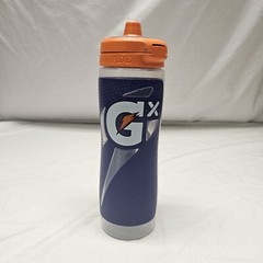 Gatorade Purple Orange Grip 30 FL Oz Water Bottle Snap Lid