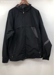 Slazenger Black Full Zip Ball Pocket Water Resistant Wind Resistant Golf Size M