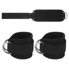 2 PCS Weightlifting Straps With D Ring, Adjustable Wrist Cuffs Gym, Padded Wr…