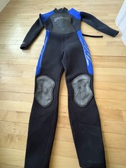 Tilos Titanium Sz M Full Wetsuit Cold Water Scuba Diving Surfing Taiwan 3/2 MM