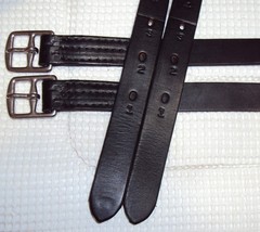 TORY Stirrup Leathers – Quality Black Leather – 1″ x 64″ – GREAT