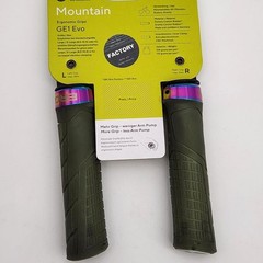 Ergon GE1 EVO Factory Frozen Moss/Oil Slick Lock-On Bicycle Grips OPEN PACKAGE