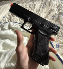 Glock Gas Airsoft Pistol Glock Style Black w/ Orange Tip Replica Handgun