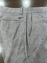 Nike Golf Tour Performance Dri-FIT Plaid Pants Mens 36×30 Gray White Check