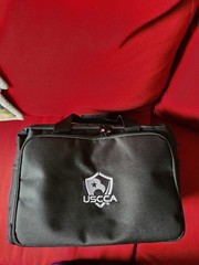 Tactical Range Bag Black USCCA 600D Fabric with Shoulder Strap Inner Compartment