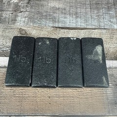 Vintage Cast Iron Weight Bricks Weighted Vest Exercise 1lbs Each