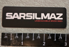 Sarslimaz SAR USA Black Unshakable Since 1880 Vinyl Decal Sticker Shot Show