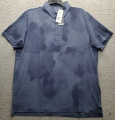 Adidas Golf Ultimate365 Tour AdiCool Polo Shirt Mens XL Blue Printed Slit IM7895