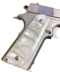 1911 Full Size Polished Mother Of Pearl Grips NEW
