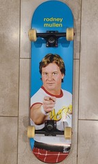 Enjoi Rodney Mullen Roddy Piper Skateboard Deck 31.9 x 8.25 WWF Hot Rod Complete