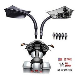 Universal 8mm/10mm Black Irregular Shape Motorcycle #Black Irregular Shape