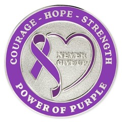 Pinmart’s Purple Ribbon Large Ball Marker