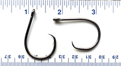 Gerry’s Tackle SSW Style Black Nickel Inline Wide Gap Circle Hooks – all sizes