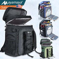 40 Cans Backpack Cooler Large Insulated Leakproof Bag Double Deck for In/Outdoor