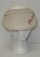 Womans Miiamo Arizona Golf Visor Hat Cap Beige Red