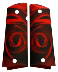 Rose Roses Custom Full Size Government Commander 1911 Grips