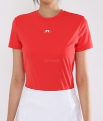 J LINDEBERG Ladies ADA T-SHIRT SHORT SLEEVE Small BITTERSWEET NEW NWT AWJT11280