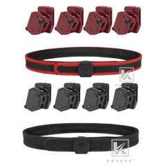 KRYDEX IPSC USPSA 3-Gun Four Pistol Magazine Mag Holsters and 1.5″ Shooting Belt