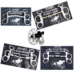 Carriage Driving Horse Bit Butterfly Jointed Lozenge Arched Myler (4 Styles)