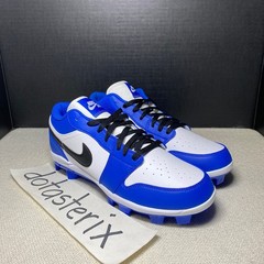 Jordan 1 Retro Low Baseball Cleats MCS Royal Black White CJ8524-411 New
