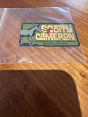 Scotty Cameron Sticker Decal Jack The Donkey 3 inch Rectangle Encinitas Gallery