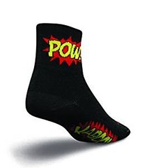Socks – SockGuy – 3″ Classic Boom Pow S/M Black Cycling/Running NEW