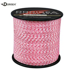 Dorisea Pro Braid 100m-2000m White Red Mixed Spot PE Braided Fishing Line Thread