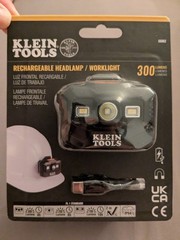 1PC Klein Tools 56062 Rechargeable Headlamp and Worklight, 300 Lumens All-D