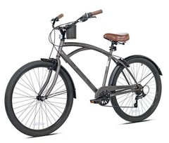 Kent 26″ Bayside Men’s Cruiser Bike, 7-speed, Gray