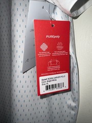 REDVANLY GOLF PERFORMANCE BRIGHT WHITE BLUE CARVER POLO SHIRT XL NWT