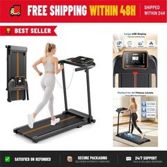 Veiharne Foldable Treadmill Under Desk 0.6-6.2 MPH Portable Running Machine
