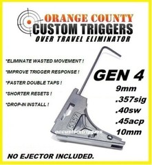 GEN 4 GLOCK TRIGGER HOUSING OVERTRAVEL STOP 9MM .357 .40 .45acp 10mm *NO EJECTOR