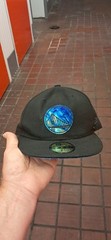 ​Golden Statw Warriors Starry Night New Era 59FIFTY Fitted Hat 7 1/2 Black