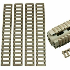 4 Pieces Heat Resistant Weaver Picatinny Ladder Rail Cover – Tan