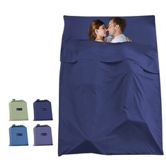 Sleeping Bag Liner Navy Blue 63 x 82.6inch (160 x 210cm)