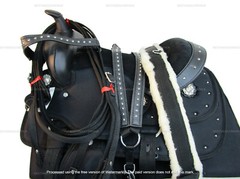 KIDS WESTERN SYNTHETIC SADDLE YOUTH BARREL RACING PLEASURE USED TACK 12 13 14