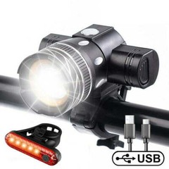 40000LM Rechargeable LED MTB Bicycle Light Racing Bike Front Headlight&Rear Lamp