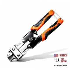 8IN Mini Bolt Cutters, Heavy Duty Wire Cutters With Ergonomic Soft Anti-Slip