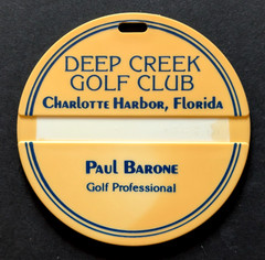 vtg – PGA golf bag tag – DEEP CREEK GOLF CLUB gc – Charlotte Harbor FL
