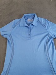 Cutter & Buck Women’s Dri Tec Golf Polo Light Blue 100% Polyester XL