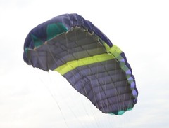Jedei 105 airlocked skydiving elliptical parachute 9 cell ZP canopy