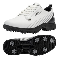 FitVille Men’s Spiked Golf Shoes Waterproof Lightweight w/ Removable Spikes