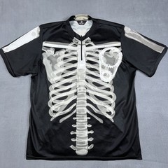 Canari Cycling Jersey Adult M Black Skeleton Bones Halloween Biking Racing Mens