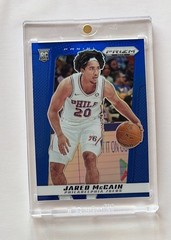 2024-25 Panini Prizm Jared McCain Rookie Blue Prizm Deca /149 RC #24 OKC NM