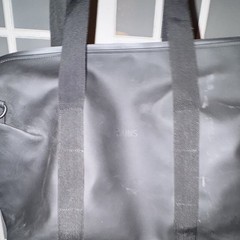 RAINS Black Large 20L Duffel Bag Zip Closure Adjustable Strap Gym Bag